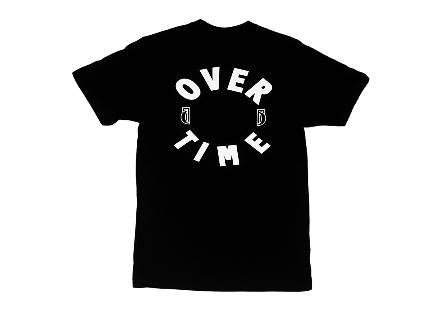 Overtime black/White tee